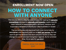 Tablet Screenshot of howtoconnectwithanyone.com